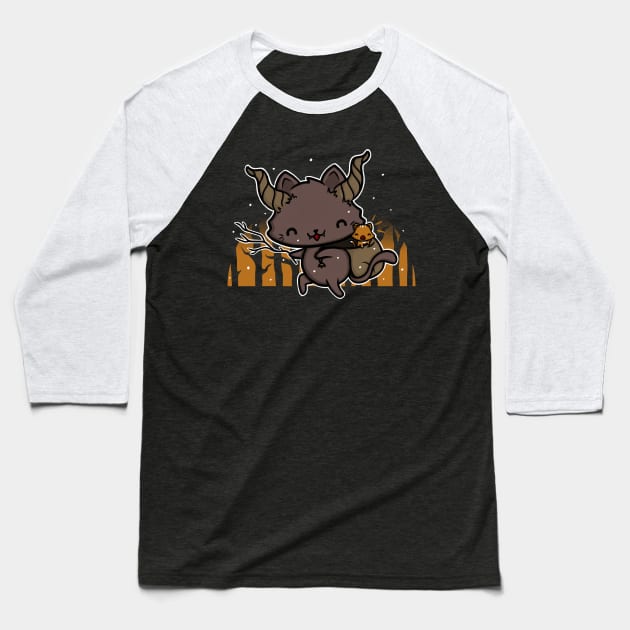 Kram Puss Baseball T-Shirt by perdita00